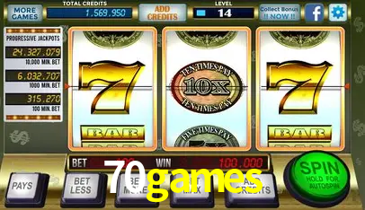 Sinta a adrenalina dos jogos de cassino com 70games